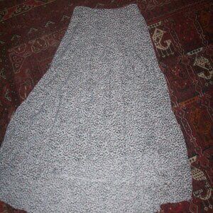 VTG Polly Brand Tiered Ruffle Midi Skirt Sz 2 Western Cowgirl Floral Cottagecore